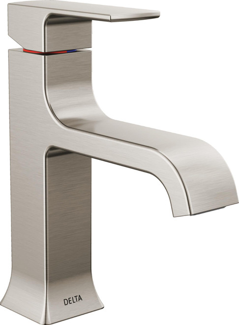 Delta Velum Single Handle Bathroom Faucet in Stainless - 539-SSMPU-DST
