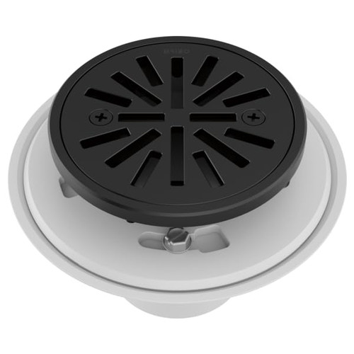 Brizo Tile-In Round Shower Drain in Matte Black - BT061414-BL