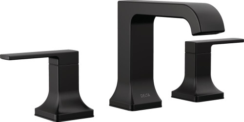 Delta Velum Two Handle Widespread Bathroom Faucet in Matte Black - 3539LF-BLMPU