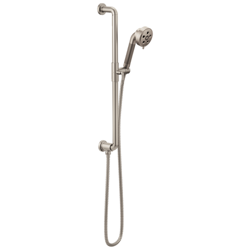 Brizo Litze 85735-NK SLIDE BAR HANDSHOWER With H2Okinetic Technology Luxe Nickel