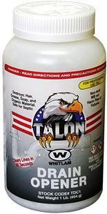 Whitlam TALON Drain Opener - Drain Cleaner - 1lb Bottle - TDC1
