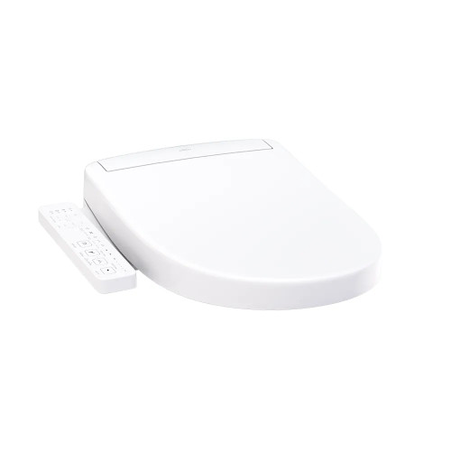 Toto S2 Ultra-Slim Washlet with Instantaneous Heating, Premist and Ewater+ Wand Cleaning with Remote - Round in Cotton - SW3345#01