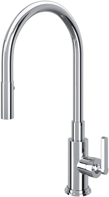 Rohl Lombardia Pull-Down Kitchen Faucet in Polished Chrome - A3430LMAPC-2 Rohl Lombardia Pull-Down Kitchen Faucet in Polished Chrome - A3430LMAPC-2
