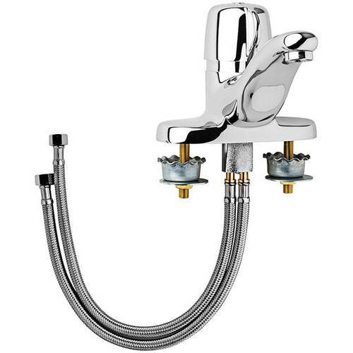 Chicago Faucets 3600-E2805AB Meter Mix Lavatory Bathroom Sink Faucet in Chrome - 10 pack