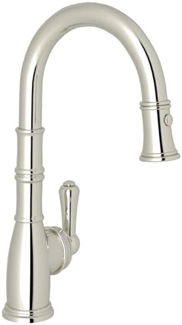 Rohl Georgian Era Pull-Down Bar/Food Prep Kitchen Faucet in Polished Nickel - U.4743PN-2