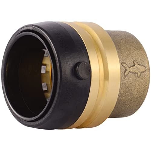 Sharkbite 1-1/4 in. Push-to-Connect End Cap Fitting in Brass - UXL0435