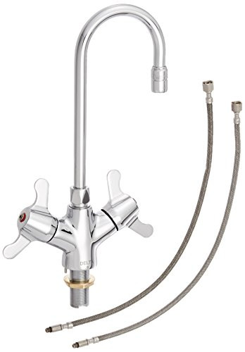 Commercial 25C3847 25C3: Two Handle Single Shank Mixing Faucet: Chrome