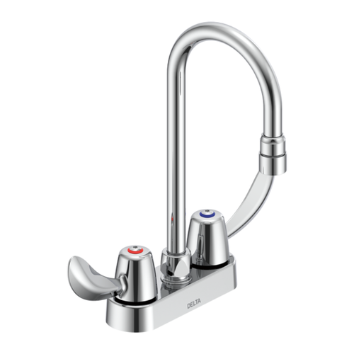 Commercial 27C4822 27C4 / 27C5 / 27C6: Two Handle 4" Deck Mount Faucet: Chrome