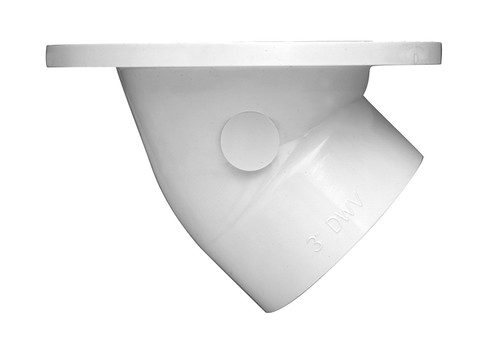 Oatey Closet Flange with Stainless Ring, 3" or 4" PVC in White - 43816 Oatey Closet Flange with Stainless Ring, 3" or 4" PVC in White - 43816