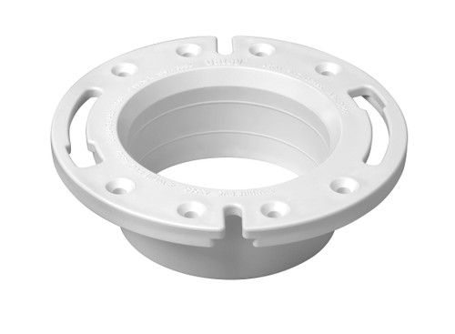 Oatey Closet Flange with Stainless Ring, 3" or 4" PVC in White - 43587 - 5 pack