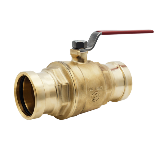 Legend Valve 101-009NL Press Ball Valve 2-1/2 Inch Lead Free Brass