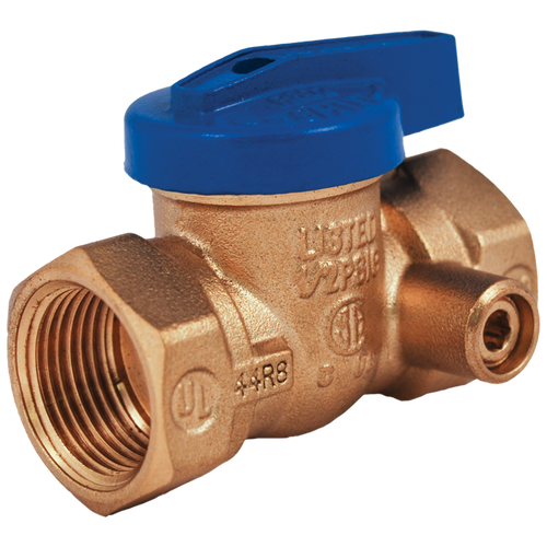 Legend Valve 3/4" T-3100 Gas Valve with Side Tap in Forged Brass - 102-514