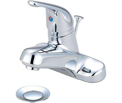 Olympia Faucets Elite 1.2 GPM Single Hole Bathroom Faucet with Pop-Up Drain in Chrome - L-6160