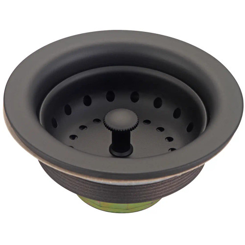 Olympia Faucets Stainless Steel Duo Basket Strainer in Matte Black - ACS-300100-MB Olympia Faucets Stainless Steel Duo Basket Strainer in Matte Black - ACS-300100-MB