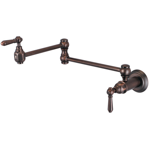Olympia Faucets Americana 2 GPM Wall-Mount Swivel Spout Pot Filler in Oil Rubbed Bronze - 2AM600-ORB