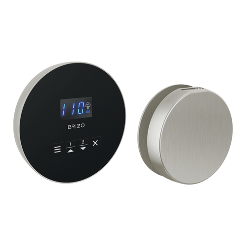 Brizo Round Steam Set in Lumicoat Brushed Nickel - 8CH-250R-BN-L