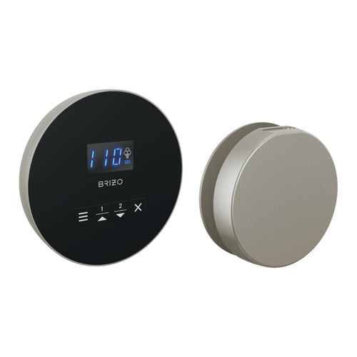 Brizo Round Steam Set in Lumicoat Luxe Nickel - 8CH-250R-NK-L