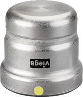 Viega MegaPressG 3" Press End Cap in Carbon Steel, Zinc-Nickel Coating - 28865