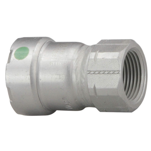 Viega MegaPress 1-1/4" Press x Female Thread Adapter in Carbon Steel, Zinc-Nickel Coating - 25145