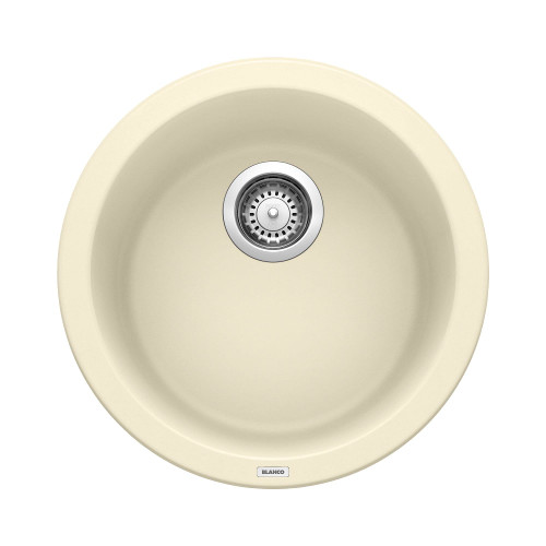 Blanco Rondo Drop-In or Undermount Round Bar Sink in Biscuit - 513381 Blanco Rondo Drop-In or Undermount Round Bar Sink in Biscuit - 513381
