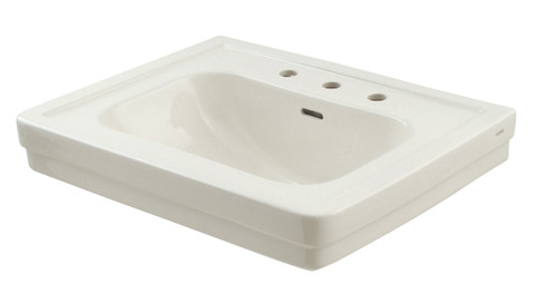 Toto Rectangular Self-Rimming Bathroom Sink in Colonial White - LT530.8#11