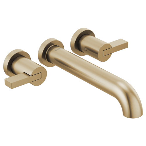 Brizo Litze Two-Handle Wall Mount Tub Filler - Less Handles in Luxe Gold Finish - T70435-GLLHP