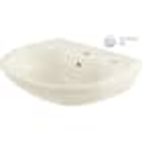 Toto LT242G#01 Prominence Oval Basin Pedestal Bathroom Sink with CeFiONtect for Single Hole Faucets, Cotton White - Less Pedestal