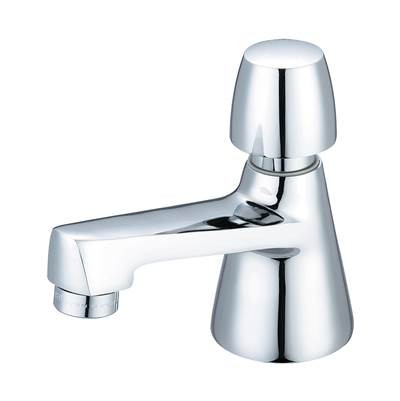 Central Brass 0355-AN2H Slow-Close Single Handle Basin Faucet: Polished Chrome