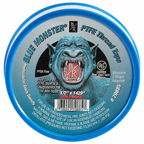 Mill-Rose Blue Monster 1/2 in x 1429 Teflon Seal Tape - 70885 - 50 pack