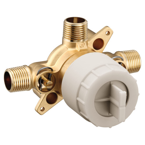 Moen M CORE 3 Port Shower Rough In Brass Mixing Valve with CC/IPC Connections and Stops - U130CIS