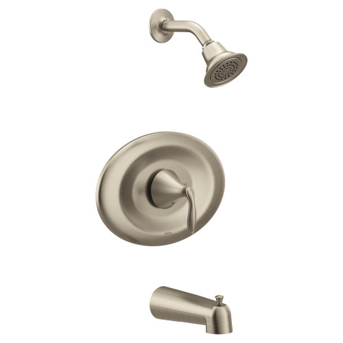 Moen Posi Temp Eco Performance Tub and Shower Trim Kit in Brushed Nickel - T2137EPBN