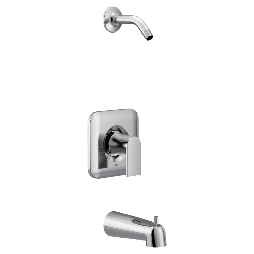 Moen Genta LX Posi Temp One Handle Tub/Shower Trim Valve Without Showerhead in Chrome - T2473NH