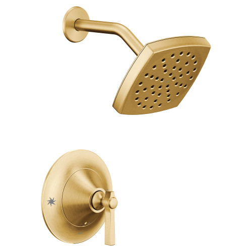 Moen Flara Posi Temp Pressure Balancing Eco Performance Shower Trim Kit in Brushed Gold - TS2912EPBG