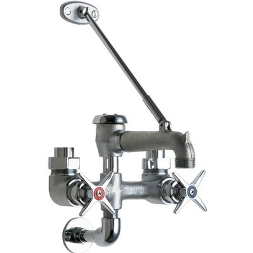 Chicago Faucets 835-RCF Exposed Hot/Cold Water Service Sink Faucet /w Supplies from Above