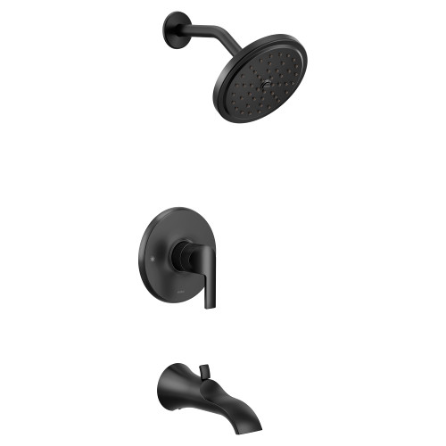 Moen Doux M CORE 3 Series 1 Handle Eco Performance Tub and Shower Trim Kit in Matte Black - UTS3203EPBL