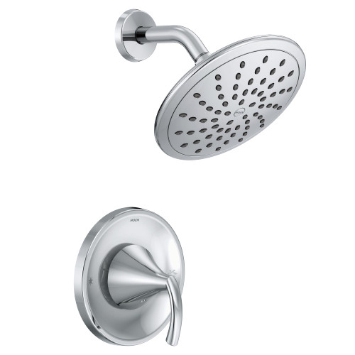 Moen Glyde Shower Only System with Rainshower Showerhead without Valve in Chrome - T2842EP