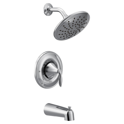 Moen Tub Shower System with Rainshower Showerhead without Valve in Chrome - T2233EP