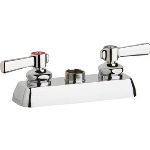 Chicago Faucets W4D-LES369AB 4" DeckMount Faucet Less Spout
