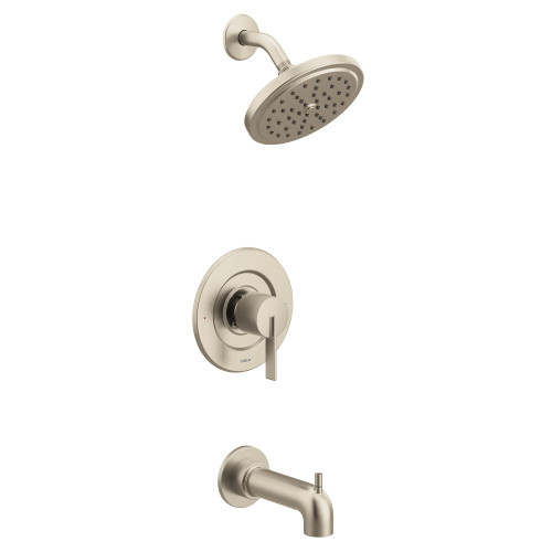 Moen Cia Posi Temp Eco Performance 1 Handle Tub and Shower Faucet Trim Kit in Brushed Nickel - T2263EPBN