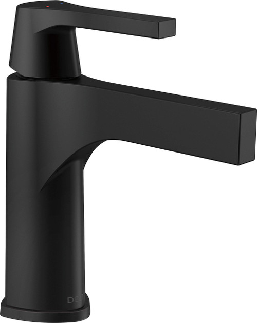 Delta Zura: Single Handle Bathroom Faucet - Less Pop Up Matte Black