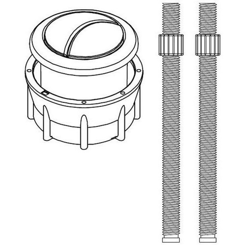 TOTO Push Button Assembly with Rods in Polished Nickel - THU848#PN-A