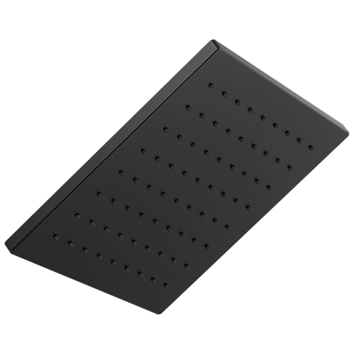 Delta Universal Showering Single-Setting Square Metal Raincan Shower Head 1.75 GPM in Matte Black Finish - 52159-BL