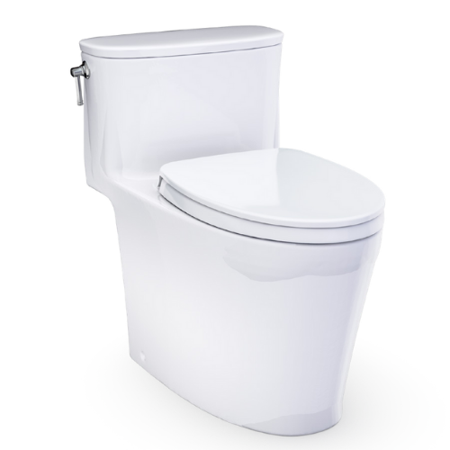 TOTO Redington One Piece Skirted & Elongated Toilet 1.28 GPF with Seat & Tornado Flush - Cotton