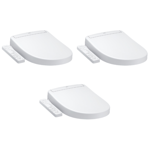 Toto S2 Washlet with Remote - Round in Cotton White - 3 pack
