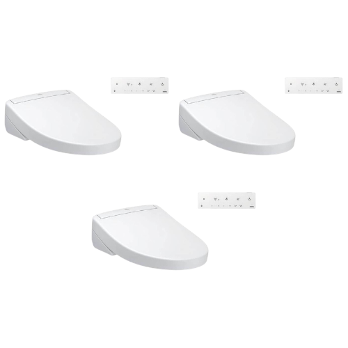 Toto S5 Washlet with Remote - Round in Cotton White - 3 pack