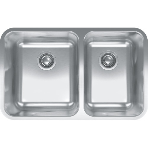 Franke GDX16031RH Grande Undermount 18G Stainless Steel Double Bowl Sink