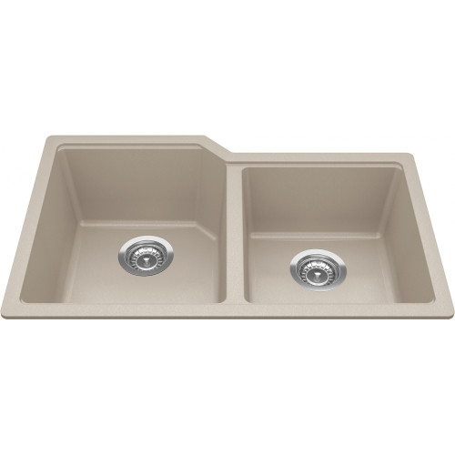 Franke MGC2031U-9CHAN Urban Undermount Granite Champagne Double Bowl Sink