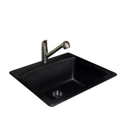 Franke ESOX25229-1 Ellipse Dualmount Granite Onyx Single Bowl Sink