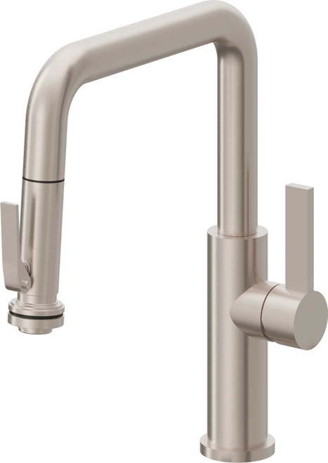 California Faucets Corsano Pull-Down Kitchen Faucet with Squeeze Sprayer - Quad Spout in Satin Nickel - K51-103SQ-FB-SN