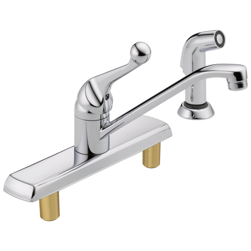 Delta 4297-AR-DST Cassidy Single Handle Kitchen Faucet with Spray ARCTIC STAINLESS